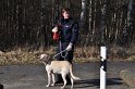 Hund und Frauchen im Eis eingebrochen Koeln Dellbrueck Hoehenfelder See P22